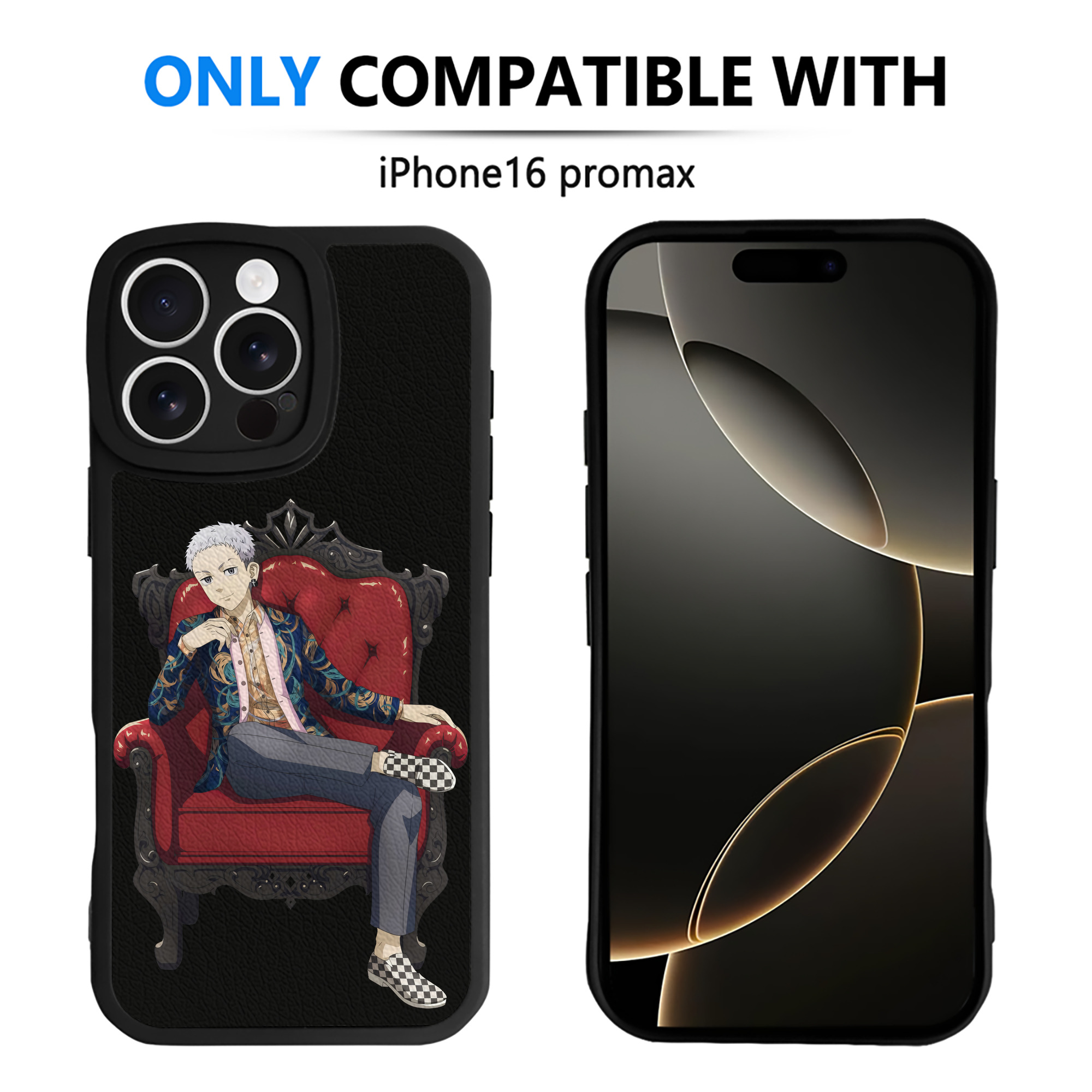 （画像用） 東京リベンジャーズ Tokyo Revengers 【iPhone 16シリーズ対応】シリコンスマホケース（レザー調） 材質：シリコン